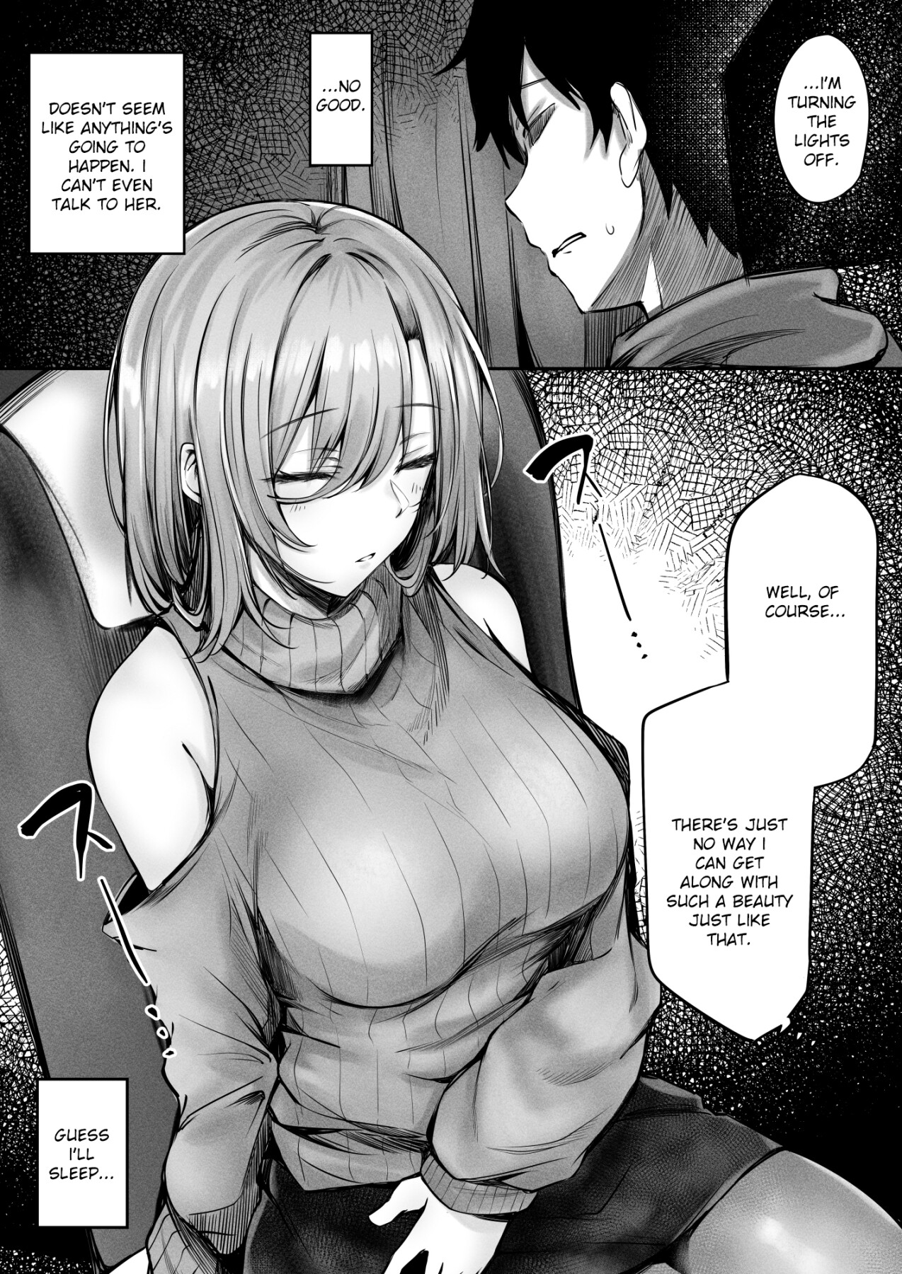 Hentai Manga Comic-The Lady Next To Me Was Too Lewd I Masturbated And She Secretly Helped Me Out-Read-5